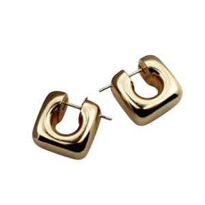 Premium 18k gold hoop earrings by HN Jewelry - Timeless everyday luxury"