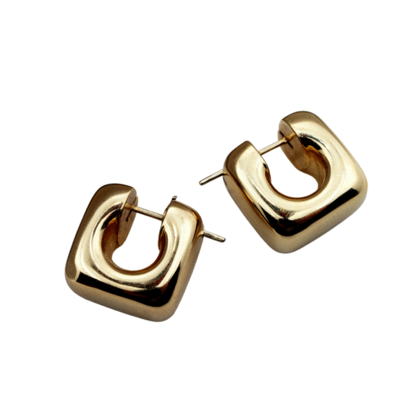 Premium 18k gold hoop earrings by HN Jewelry - Timeless everyday luxury"