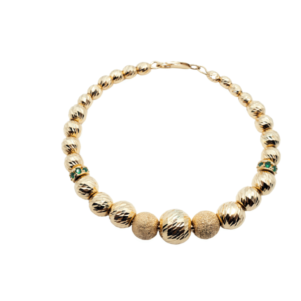 Elegant 18k gold HN Bracelet - timeless luxury jewelry